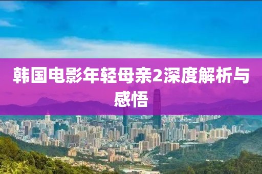 韩国电影年轻母亲2深度解析与感悟