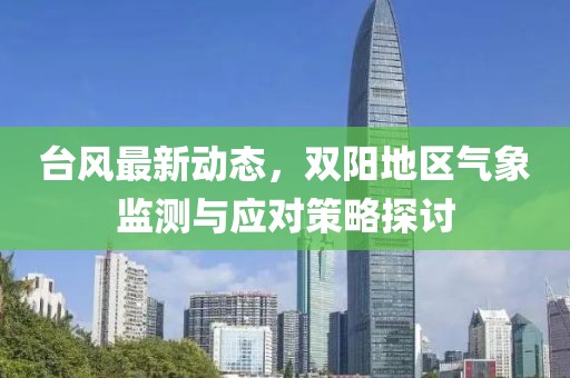 台风最新动态，双阳地区气象监测与应对策略探讨