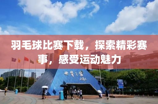 羽毛球比赛下载，探索精彩赛事，感受运动魅力