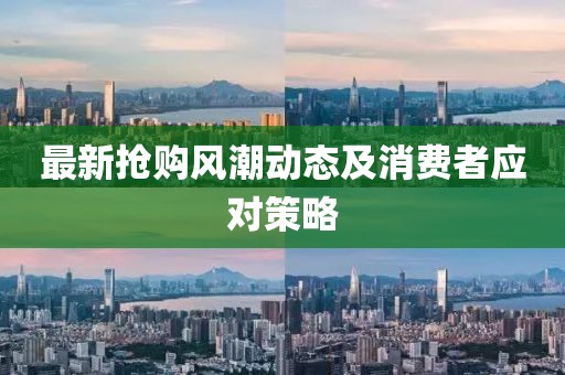 最新抢购风潮动态及消费者应对策略
