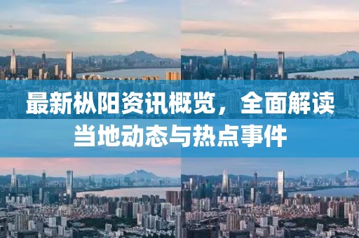 最新枞阳资讯概览，全面解读当地动态与热点事件