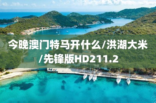 今晚澳门特马开什么/洪湖大米/先锋版HD211.2