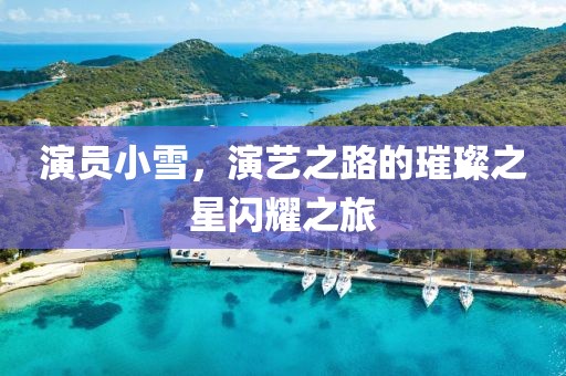 演员小雪，演艺之路的璀璨之星闪耀之旅