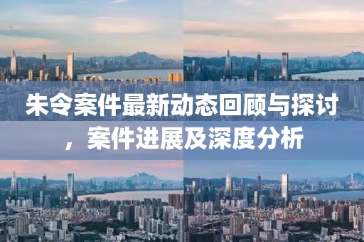 朱令案件最新动态回顾与探讨，案件进展及深度分析