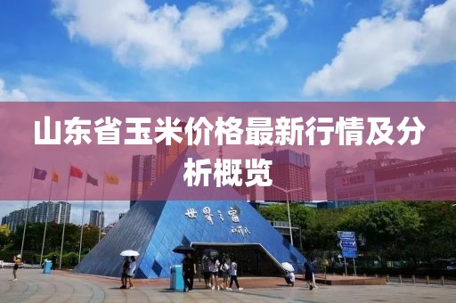 山东省玉米价格最新行情及分析概览