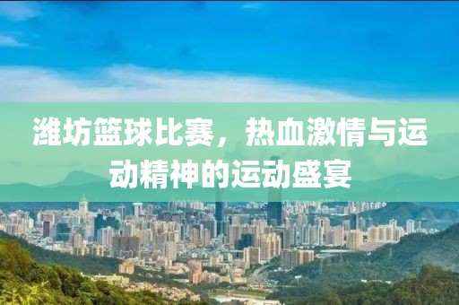 潍坊篮球比赛，热血激情与运动精神的运动盛宴