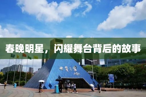 春晚明星，闪耀舞台背后的故事