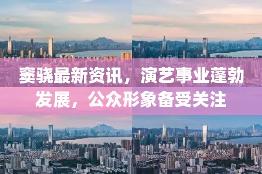 窦骁最新资讯，演艺事业蓬勃发展，公众形象备受关注