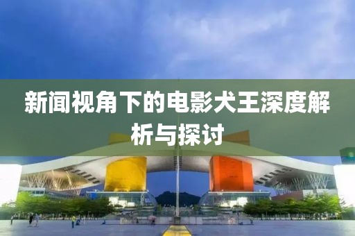 新闻视角下的电影犬王深度解析与探讨