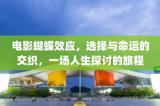电影蝴蝶效应，选择与命运的交织，一场人生探讨的旅程