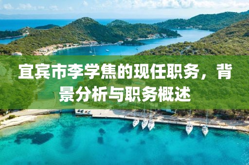 宜宾市李学焦的现任职务，背景分析与职务概述