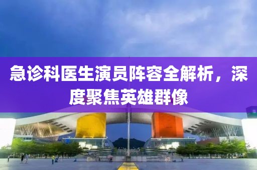 急诊科医生演员阵容全解析，深度聚焦英雄群像