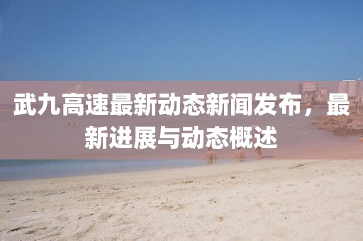 武九高速最新动态新闻发布，最新进展与动态概述