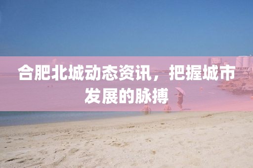 合肥北城动态资讯，把握城市发展的脉搏