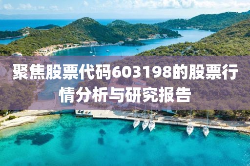 聚焦股票代码603198的股票行情分析与研究报告