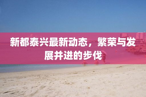 新都泰兴最新动态，繁荣与发展并进的步伐