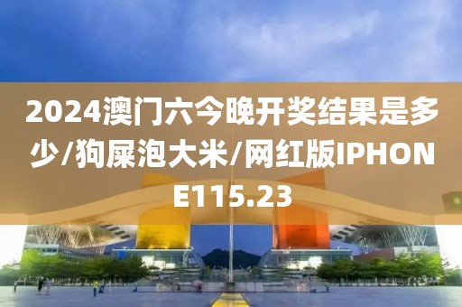 2024澳门六今晚开奖结果是多少/狗屎泡大米/网红版IPHONE115.23