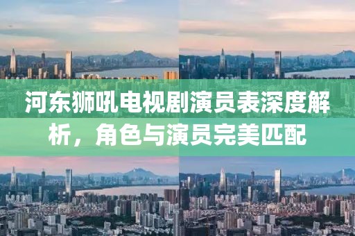 河东狮吼电视剧演员表深度解析，角色与演员完美匹配