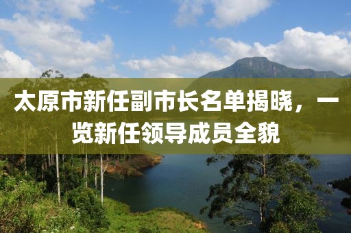 太原市新任副市长名单揭晓，一览新任领导成员全貌