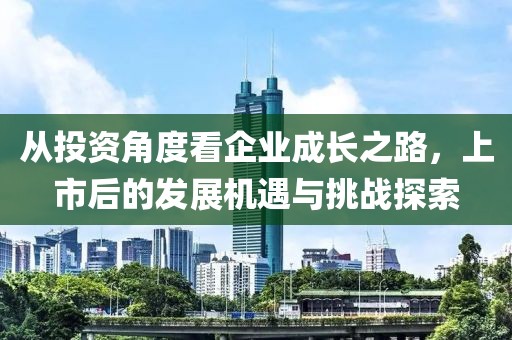 从投资角度看企业成长之路，上市后的发展机遇与挑战探索