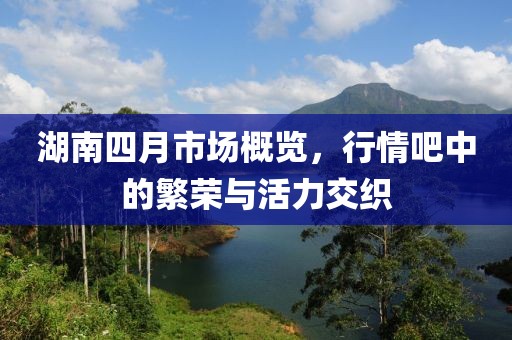 湖南四月市场概览，行情吧中的繁荣与活力交织