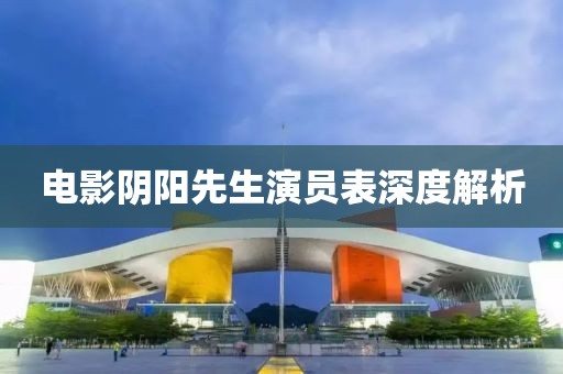 电影阴阳先生演员表深度解析