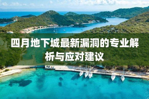 四月地下城最新漏洞的专业解析与应对建议