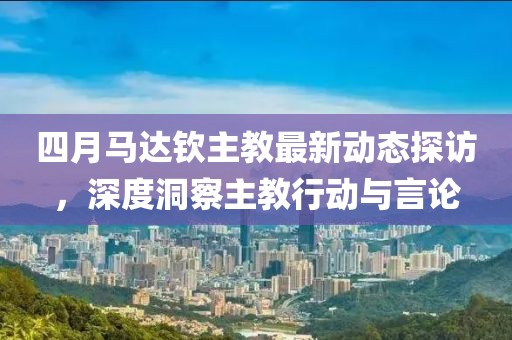 四月马达钦主教最新动态探访，深度洞察主教行动与言论