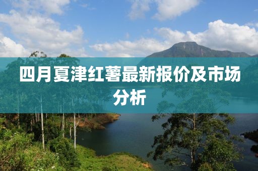 四月夏津红薯最新报价及市场分析