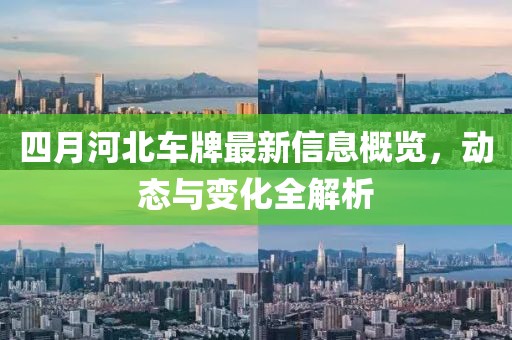 四月河北车牌最新信息概览，动态与变化全解析