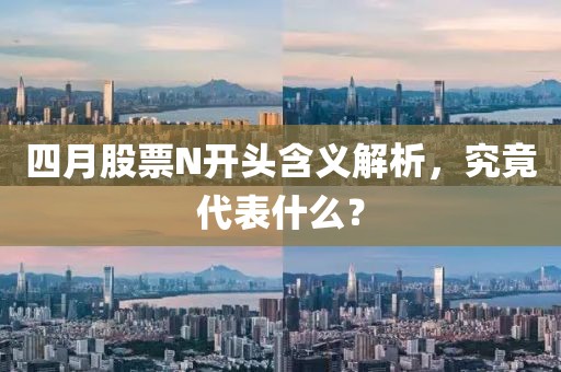 四月股票N开头含义解析，究竟代表什么？