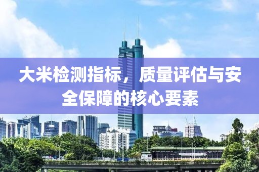 大米检测指标，质量评估与安全保障的核心要素