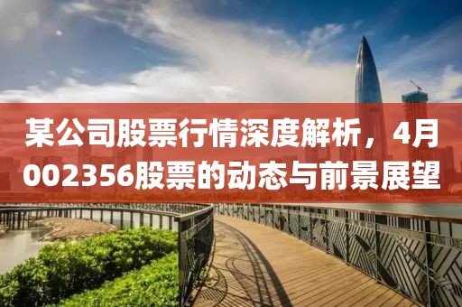 某公司股票行情深度解析，4月002356股票的动态与前景展望