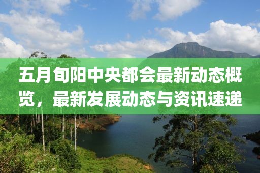 五月旬阳中央都会最新动态概览，最新发展动态与资讯速递