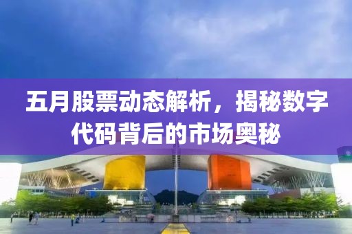 五月股票动态解析，揭秘数字代码背后的市场奥秘