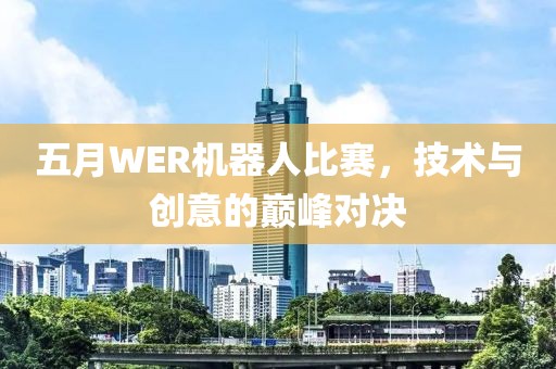 五月WER机器人比赛，技术与创意的巅峰对决