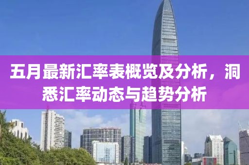 五月最新汇率表概览及分析，洞悉汇率动态与趋势分析