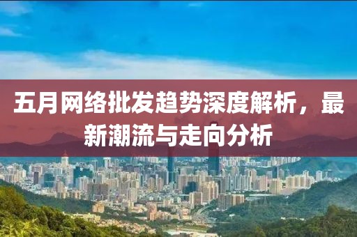 五月网络批发趋势深度解析，最新潮流与走向分析