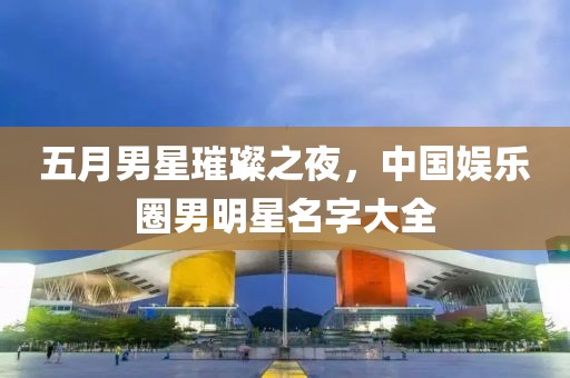 五月男星璀璨之夜，中国娱乐圈男明星名字大全
