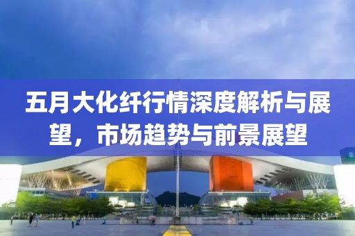 五月大化纤行情深度解析与展望，市场趋势与前景展望