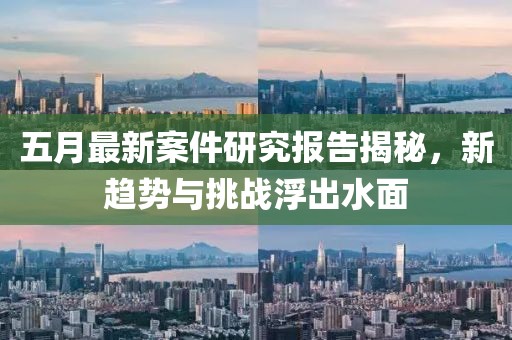 五月最新案件研究报告揭秘，新趋势与挑战浮出水面