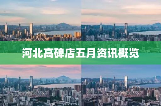 河北高碑店五月资讯概览