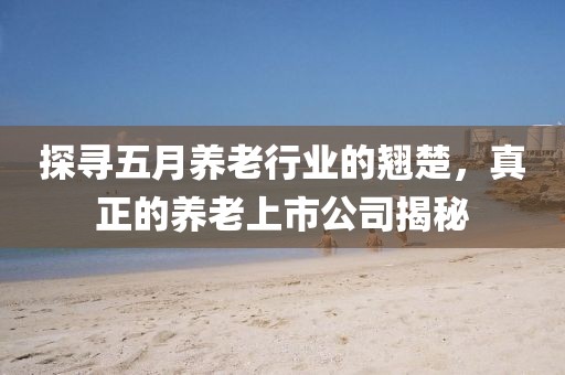 探寻五月养老行业的翘楚，真正的养老上市公司揭秘