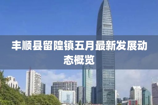 丰顺县留隍镇五月最新发展动态概览