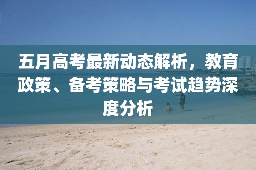 五月高考最新动态解析，教育政策、备考策略与考试趋势深度分析