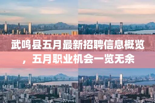 武鸣县五月最新招聘信息概览，五月职业机会一览无余