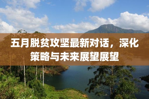 五月脱贫攻坚最新对话，深化策略与未来展望展望