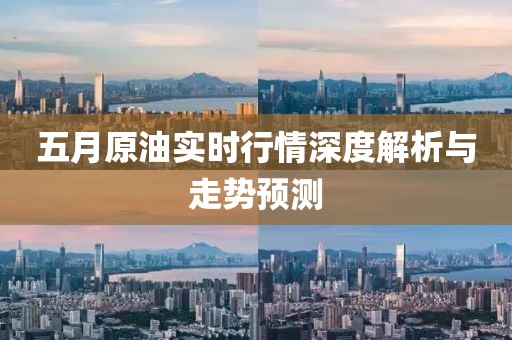 五月原油实时行情深度解析与走势预测
