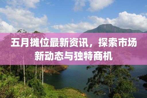 五月摊位最新资讯，探索市场新动态与独特商机