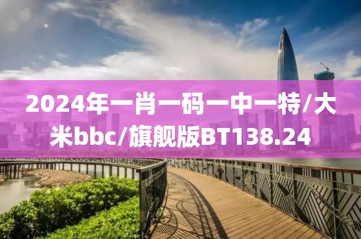 2024年一肖一码一中一特/大米bbc/旗舰版BT138.24